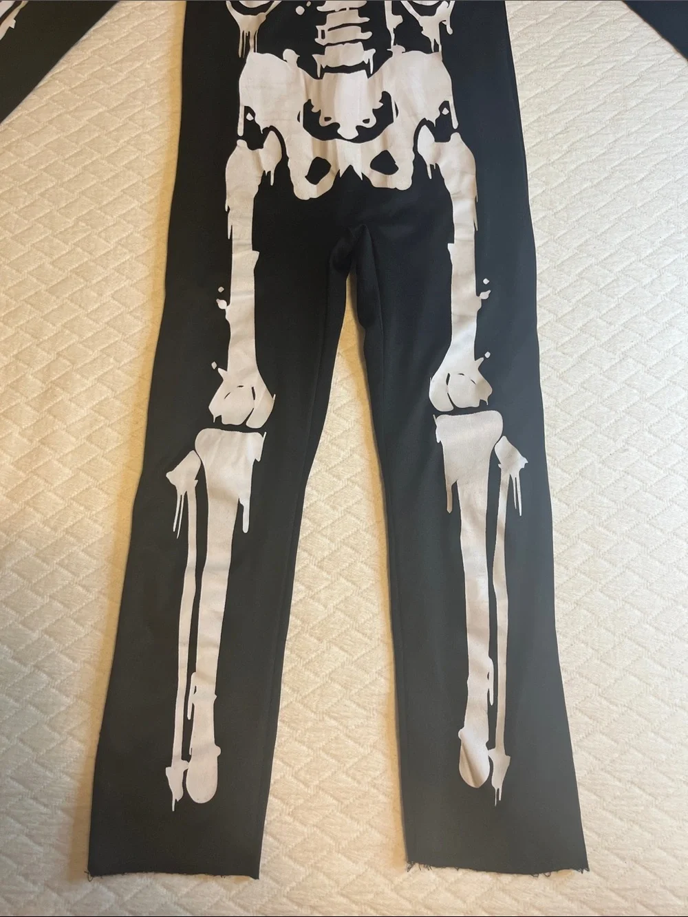 Target Black and White Skeleton Hooded Kids Costume, kids S - Picture 3 of 6